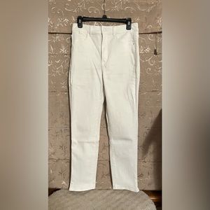 Express Slim Super High Rise Denim Perfect Women’s White Jeans Size 8 R